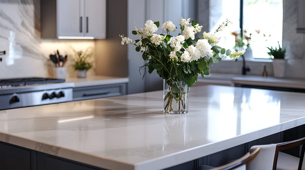 Modern Kitchen With a Sleek Quartz Countertop